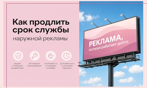 Как продлить срок службы наружной рекламы в  Шадринске