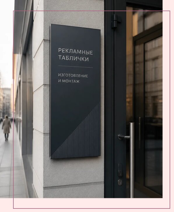 Рекламные таблички в Шадринске по цене от 4653 р. | Аванза-Шдр