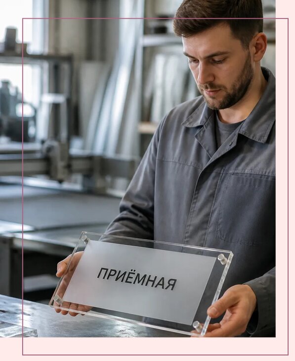 Таблички из оргстекла на заказ в Шадринске от 4033 р. | Аванза-Шдр